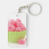 ラズベリー緑のコップの風味がよいキャンデーの菓子は固まります キーホルダー (裏面)