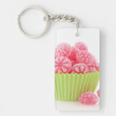 ラズベリー緑のコップの風味がよいキャンデーの菓子は固まります キーホルダー (正面)