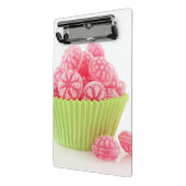 ラズベリー緑のコップの風味がよいキャンデーの菓子は固まります ミニクリップボード (アングル2)