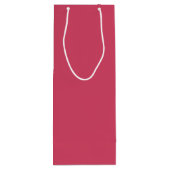 ラズベリー色のワイン抱き枕、光沢 ワインギフトバッグ (裏面)