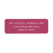 ラズベリー色 ラベル (正面)