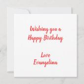 ラズベリー誕生日カード カード (裏面)