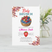 ラズベリー誕生日パーティーの招待 招待状 (スタンド正面)