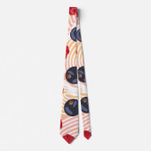 ラズベリー赤い果実の熱帯フローラ新鮮な果実 ネクタイ (正面)