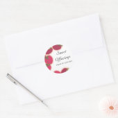 ラズベリー輝くフルーツベーキングキティチェン贈り物スティック… ラウンドシール (封筒)