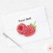 ラズベリー2個 ラウンドシール (封筒)