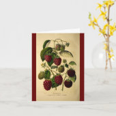 ラズベリー カード (黄色い花)