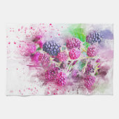 ラズベリー キッチンタオル (横)