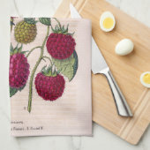 ラズベリー キッチンタオル (四つ折り)