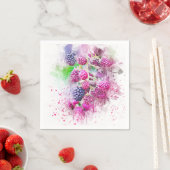 ラズベリー スタンダードカクテルナプキン (インサイチュ)