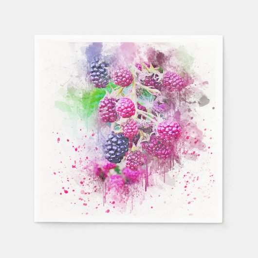 ラズベリー スタンダードカクテルナプキン (正面)