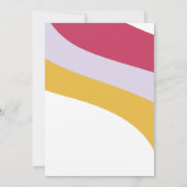 ラズベリー バイオレット ハニー  ホリゾンタル ストリーム 招待状 (裏面)