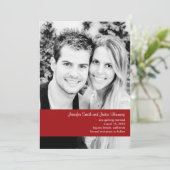 ラズベリー フォト セーブ・ザ・デート 招待状 (スタンド正面)