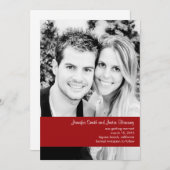 ラズベリー フォト セーブ・ザ・デート 招待状 (正面/裏面)