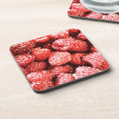 「ラズベリー・フルーツ」かわいい写真。買今 コースター (左側)
