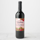 ラズベリー フルーツ ワインラベル (正面)