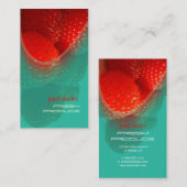 ラズベリー、新鮮なプロデュースの名刺 名刺 (正面/裏面)