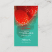 ラズベリー、新鮮なプロデュースの名刺 名刺 (裏面)