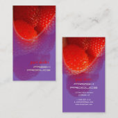 ラズベリー、新鮮なプロデュースの名刺 名刺 (正面/裏面)