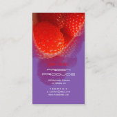 ラズベリー、新鮮なプロデュースの名刺 名刺 (裏面)