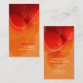 ラズベリー、新鮮なプロデュース写真の名刺 名刺 (正面/裏面)