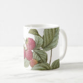 ラズベリー(Rubus sp.)by Redoute コーヒーマグカップ (正面右)