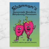 ラズベリーPals漫画おもしろいのジャムパイと続く フードラベル (シングルラベル)