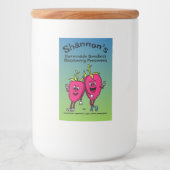 ラズベリーPals漫画おもしろいのジャムパイと続く フードラベル (正面)