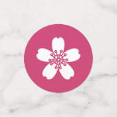 ラズベリ魅力的テーブル紙吹雪の桜 コンフェッティ (スモール正面)
