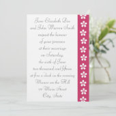 ラズベリ魅力的ー結婚式招待状の桜 招待状 (スタンド正面)