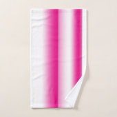 ラズベ鮮やかリーと白いバスタオルセット バスタオルセット (ハンドタオル)