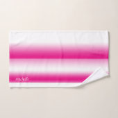 ラズベ鮮やかリーと白いバスタオルセット バスタオルセット (ハンドタオル)