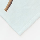 ラズボーンのウグイスの鳴き鳥のクロスバイン フリースブランケット (角)