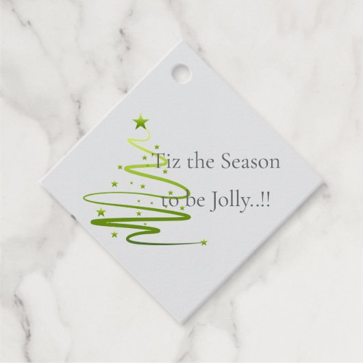 ラズルダズルクリスマスギフトラベル フェイバータグ (正面)