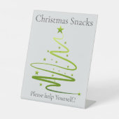 ラズルダズルクリスマスパーティー軽食 台座サイン (正面)