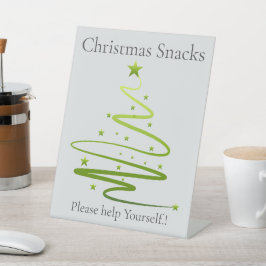 ラズルダズルクリスマスパーティー軽食 台座サイン