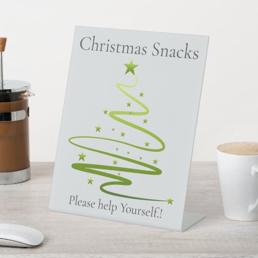 ラズルダズルクリスマスパーティー軽食 台座サイン (インサイチュ)