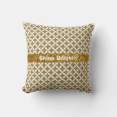 ラズルデイズルクリスマスグリタリー金ゴールドスターカスタムズ クッション (正面)