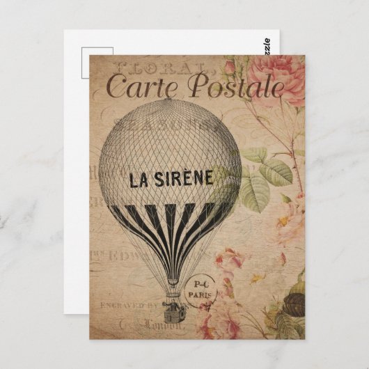 ラセレーヌホットエアバルーン ポストカード (正面/裏面)