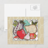 ラタトゥイールキッチンの食材 –  ポストカード (正面/裏面)
