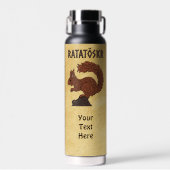 ラタトスク、北欧/バイキングのリス ウォーターボトル (正面)