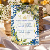 ラタリアイタリアンは彼女はむしろ誕生日のゲームカード 招待状