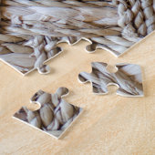 ラタン織り背景 ジグソーパズル (側面)