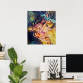 ラダとクリシュナのポスター ポスター (ホームオフィス)