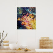 ラダとクリシュナのポスター ポスター (キッチン)