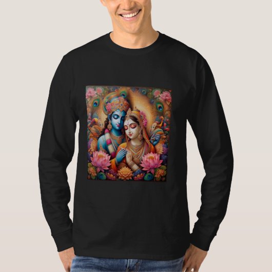 ラダとクリシュナラブ Tシャツ (正面)