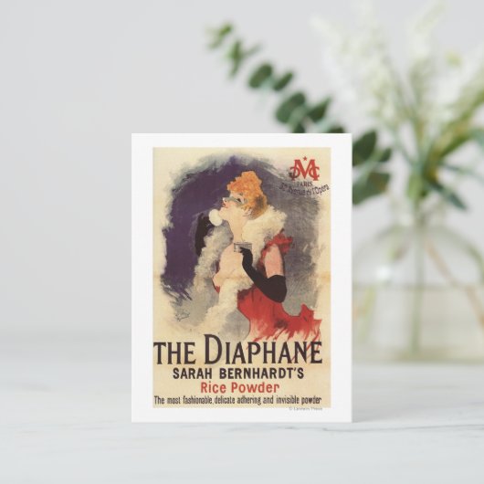 ラダイアファン女性粉末化顔プロモポスター ポストカード (スタンド正面)