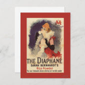 ラダイアファン女性粉末化顔プロモポスター ポストカード (正面/裏面)