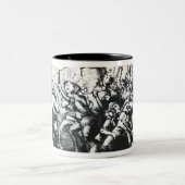 ラダイトの暴徒 ツートーンマグカップ (中央)