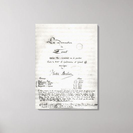 「ラダムネーションデファウスト」のタイトルページ キャンバスプリント (正面)